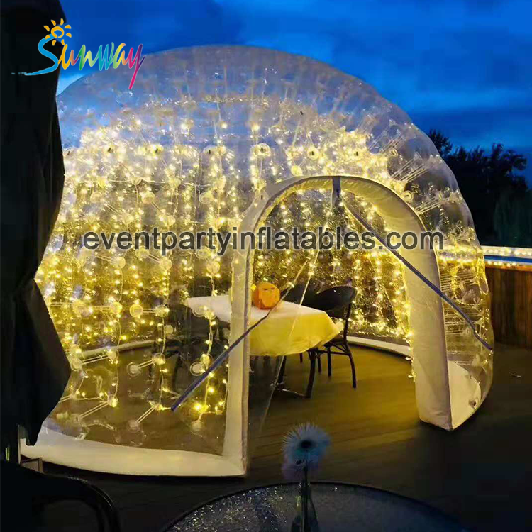 Wholesale PVC transparent kids party restaurant pop up waterproof igloo event bubble dome house  tent