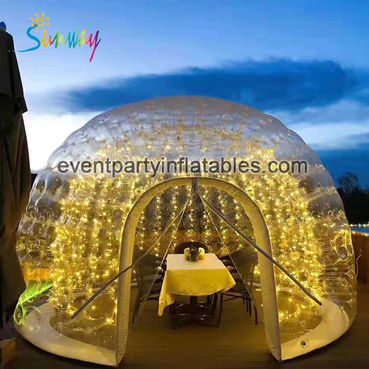 Wholesale PVC transparent kids party restaurant pop up waterproof igloo event bubble dome house  tent