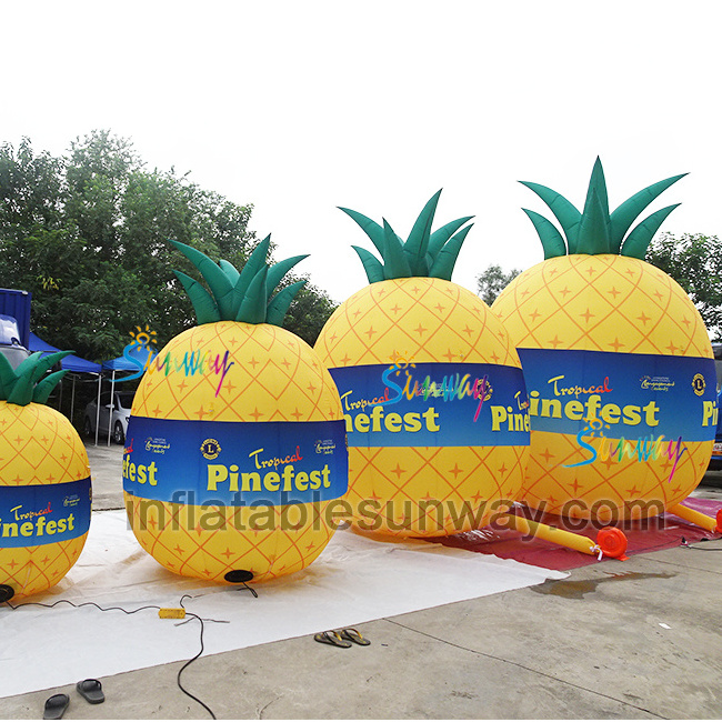 inflatable pineapple for advertising Giant fruit and vegetable party decoration inflatable fruits custom outdoor mobile