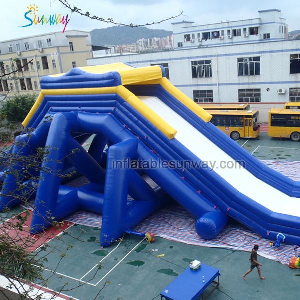 Backyard inflatable waterslide outdoor swimming pool water slide amusement equipment inflatable slide pool water park for kids