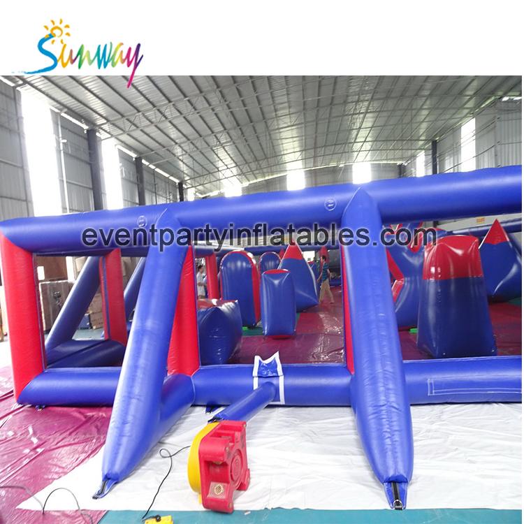 Outdoor inflatable paintball arena, inflatable paintball field, inflatable playground