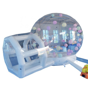 New Design PVC Transparent Bubble House Inflatable Bubble Tent With Mat And Tunnel For Party Rental