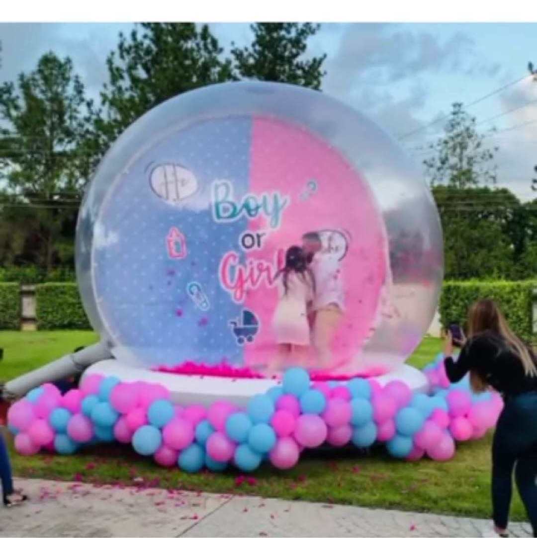 New Arrivals 2023 outdoor inflatable display 4m pvc giant inflatable wedding snow globe for sale