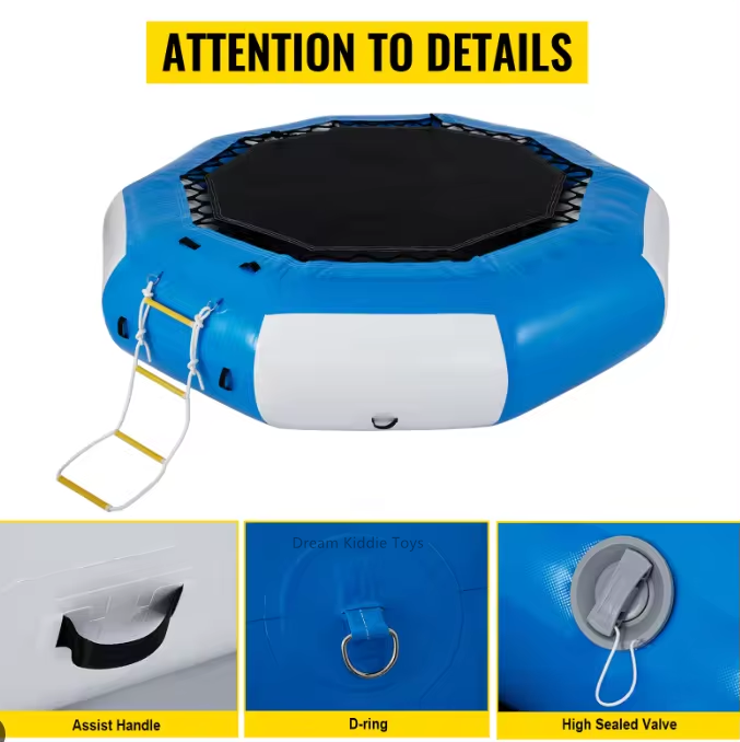 Inflatable Water Toys See Doo Inflatable Water Park Equipment Floating Trampoline Jumping Pad