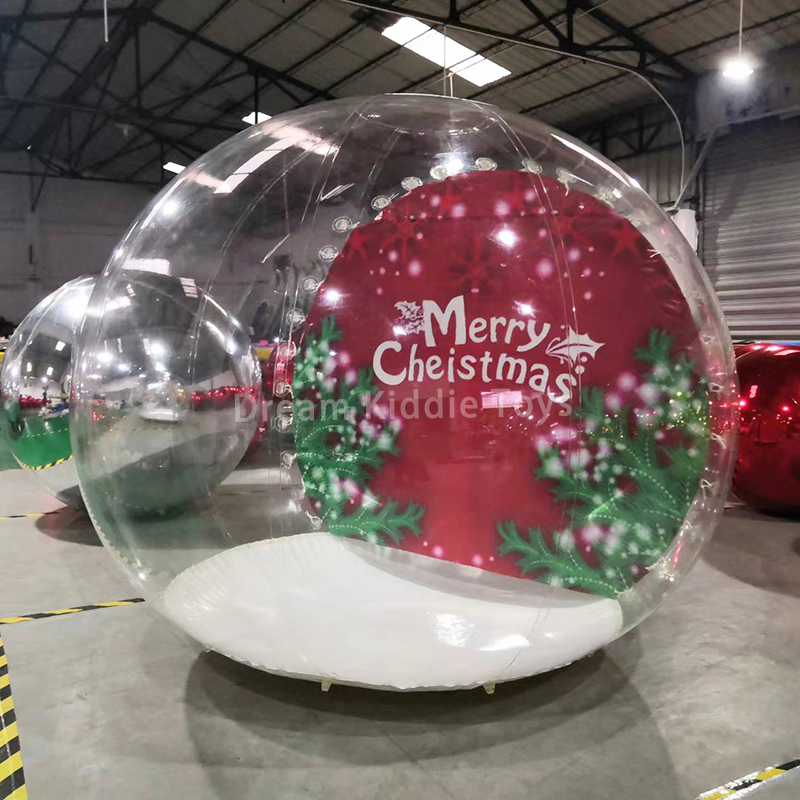 Giant christmas advertising inflatable decoration inflatable snow globe photo booth for event