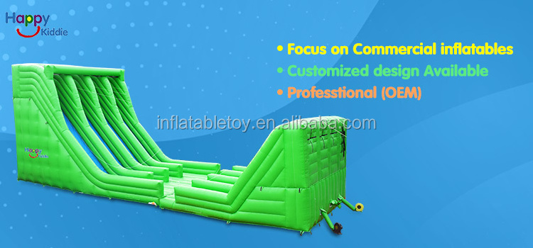 high quality Commercial grade  inflatable water slides with pool for adult