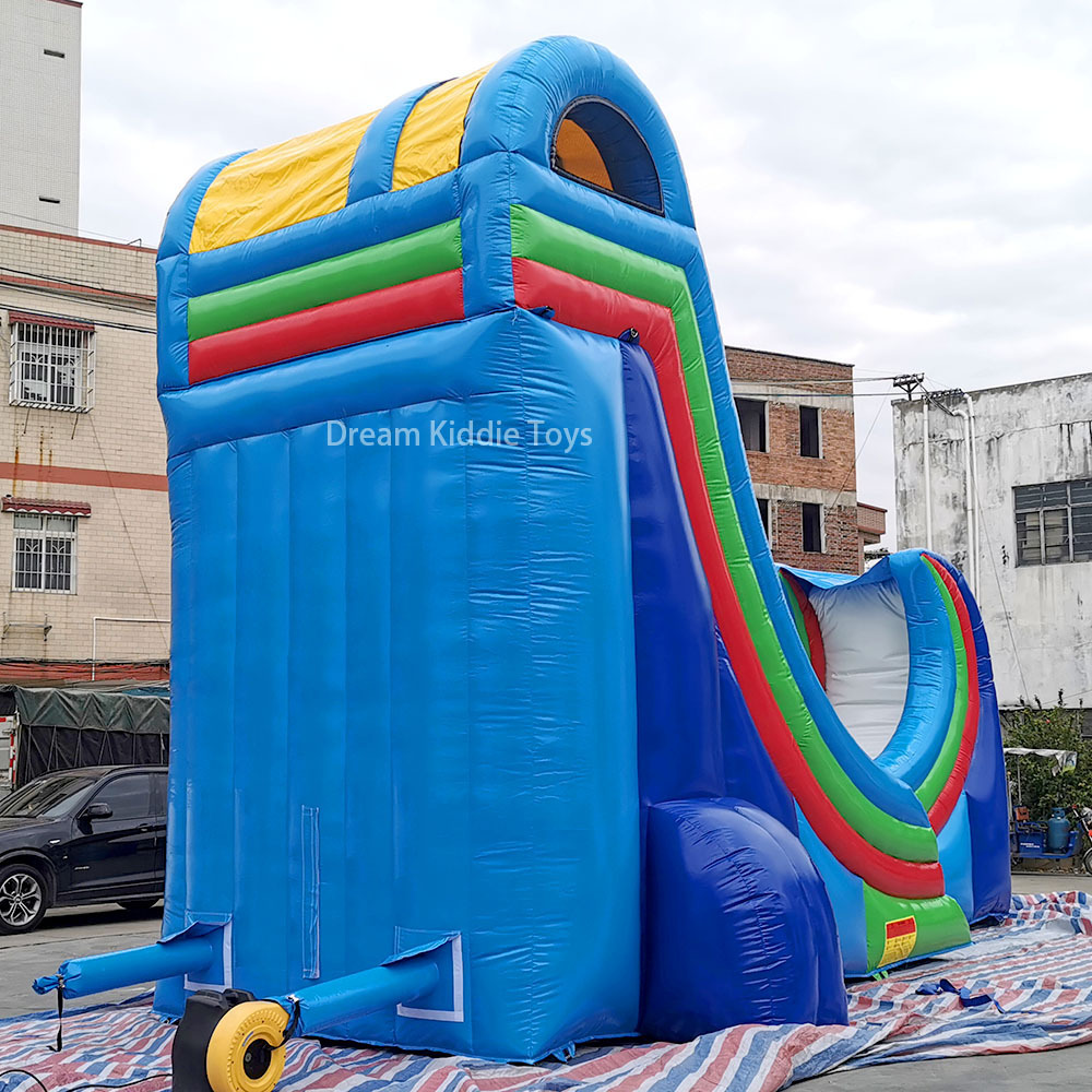 20Ft 30Ft 40Ft Tall Outdoor Wild Rapids Slides Half Pipe Rampage Inflatable Water Park Slide Games For Adults