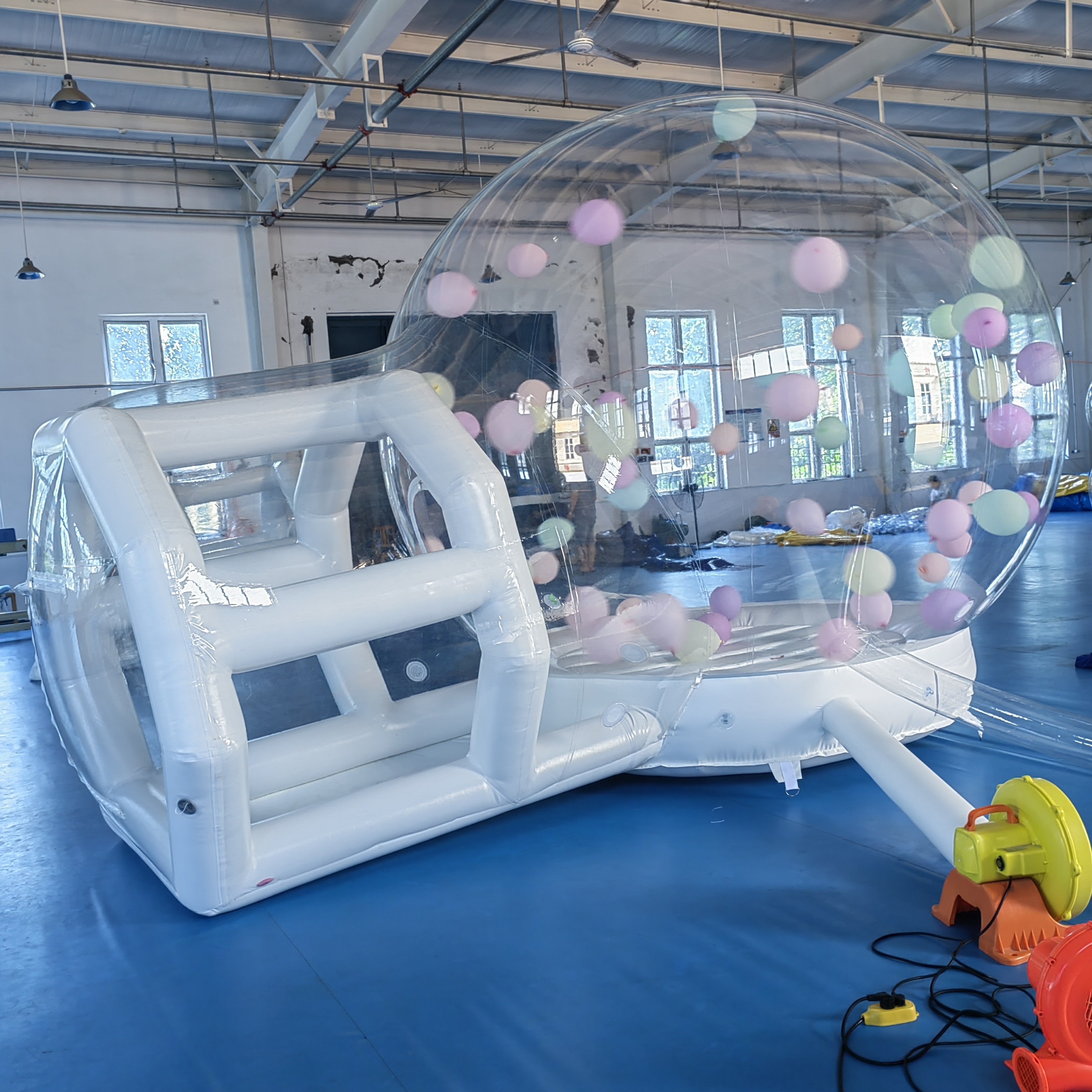 New Design PVC Transparent Bubble House Inflatable Bubble Tent With Mat And Tunnel For Party Rental