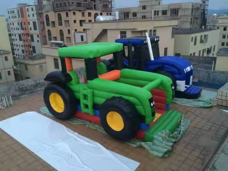 Wholesale Price Inflatable Truck Bouncy Castle Tractor Bounce Houses For Sale