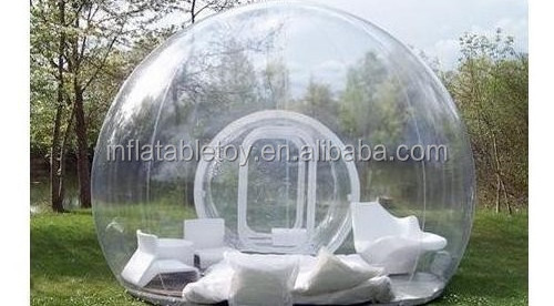 2019 outdoor leisure inflatable clear white bubble tent, transparent air dome tent for sale