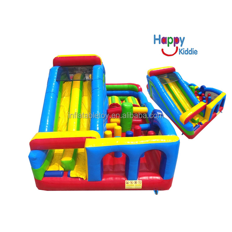 Kids inflatable playground jumping castles bounce house obstacle course for sale