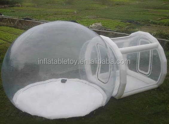 2019 outdoor leisure inflatable clear white bubble tent, transparent air dome tent for sale