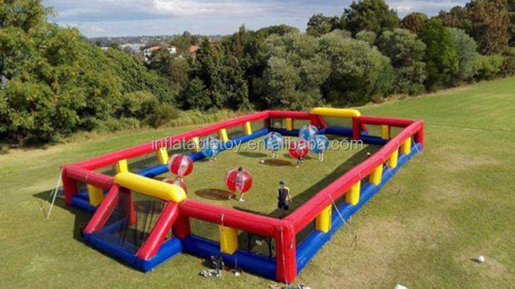 High quality Funny  inflatable sports games  inflatable soccer field  football goal for sale