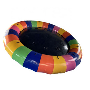 Inflatable Spinning UFO towable Tube For Water Entertainment Inflatable Water Rotating Disco Boat for sale