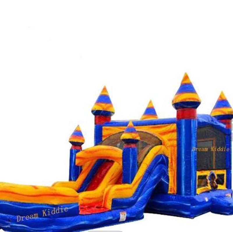 Summer Water Park Giant Inflatable Water Slide Kid Outdoors Big Inflatable Water Slide and Bounce House