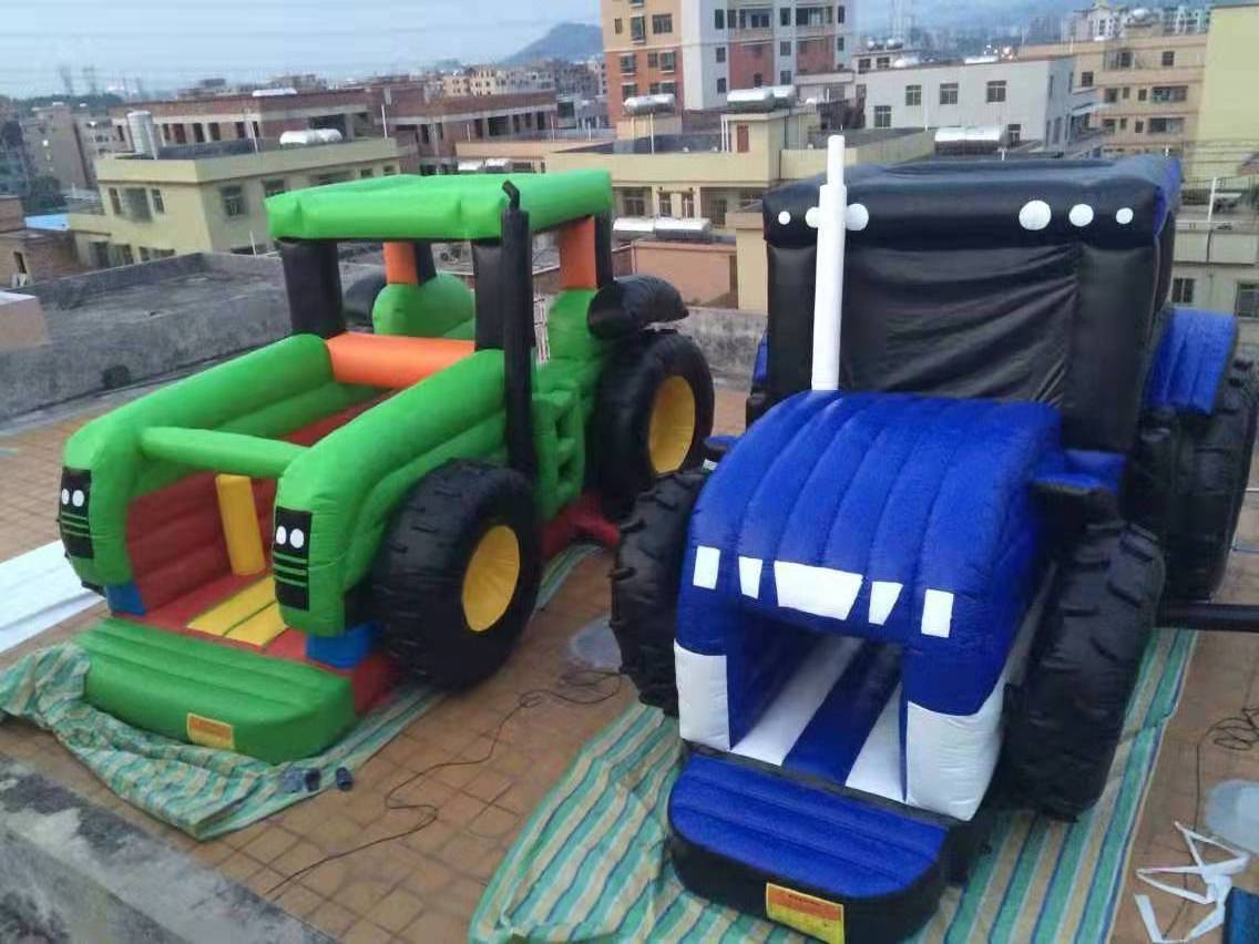 Wholesale Price Inflatable Truck Bouncy Castle Tractor Bounce Houses For Sale