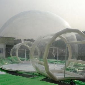 2019 outdoor leisure inflatable clear white bubble tent, transparent air dome tent for sale