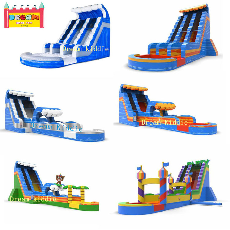 Custom design giant inflatable water slide for adults  kids swimming pool with slide inflatable slip n slide