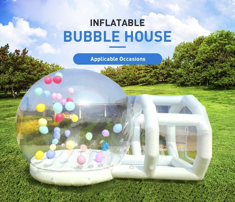 Customizable Bounce house Outdoor Entertainment Party Inflatable Bubble Tent Clear Dome House crystal House