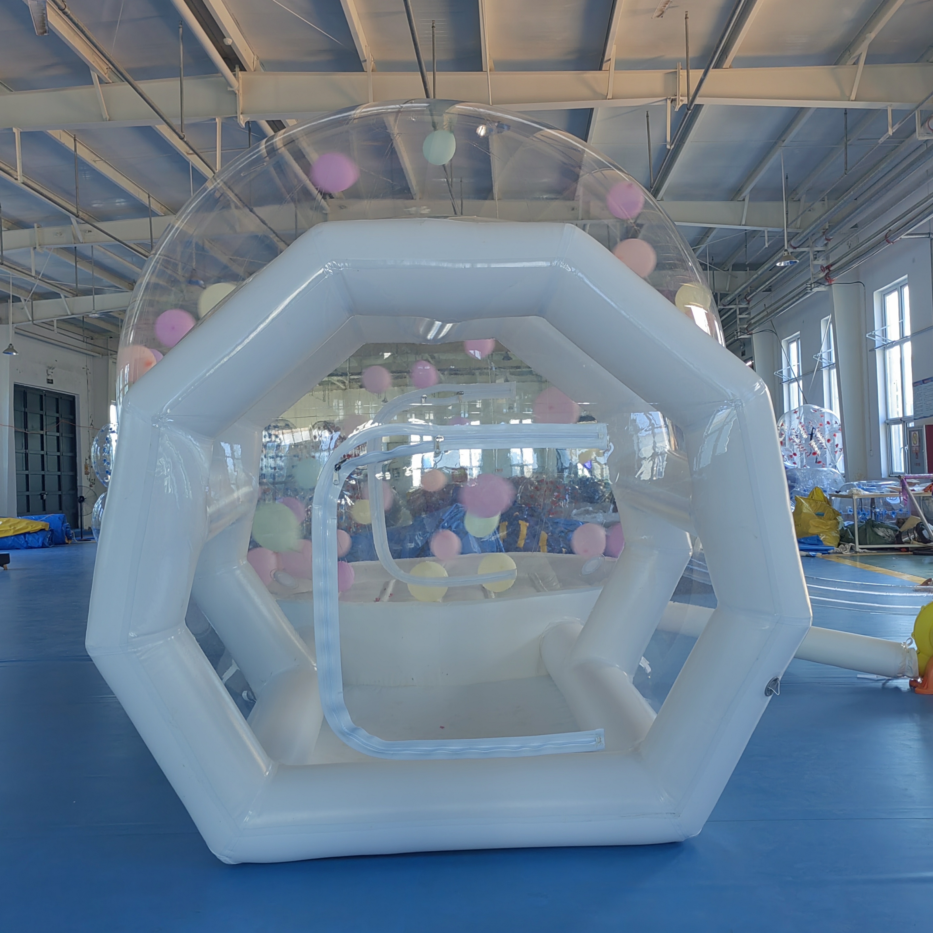 New Design PVC Transparent Bubble House Inflatable Bubble Tent With Mat And Tunnel For Party Rental