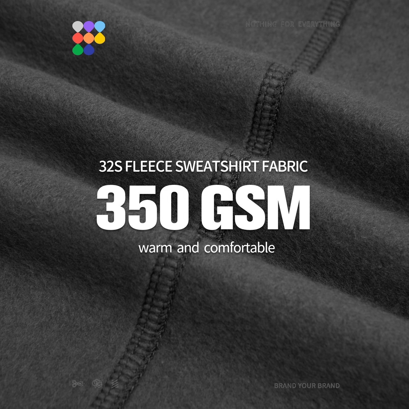 INFLATION 350 GSM Fleece Blank hoodies plain Wholesale heavyweight oversized  men's hoodies sweatshirts