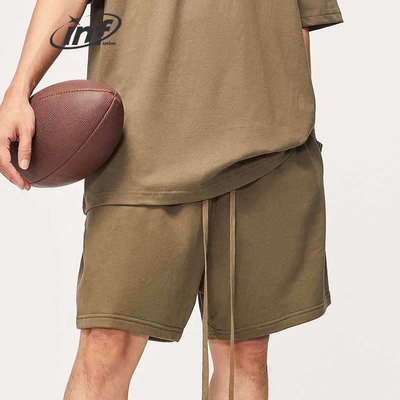 INFLATION Summer Sporty Shorts Men Basic Blank Shorts Oversize Heavy weight Shorts Unisex