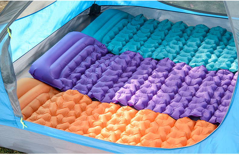 Wholesale Ultralight Pu Portable Waterproof Camping Mattress Foam Mattress Inflatable Sleeping Pad