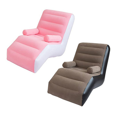 Factory Hot Sale Lazy Air Lounge Sofa Bed TPU Inflatable Sofa  Camping Portable Inflatable Sleeping Sofa Bed