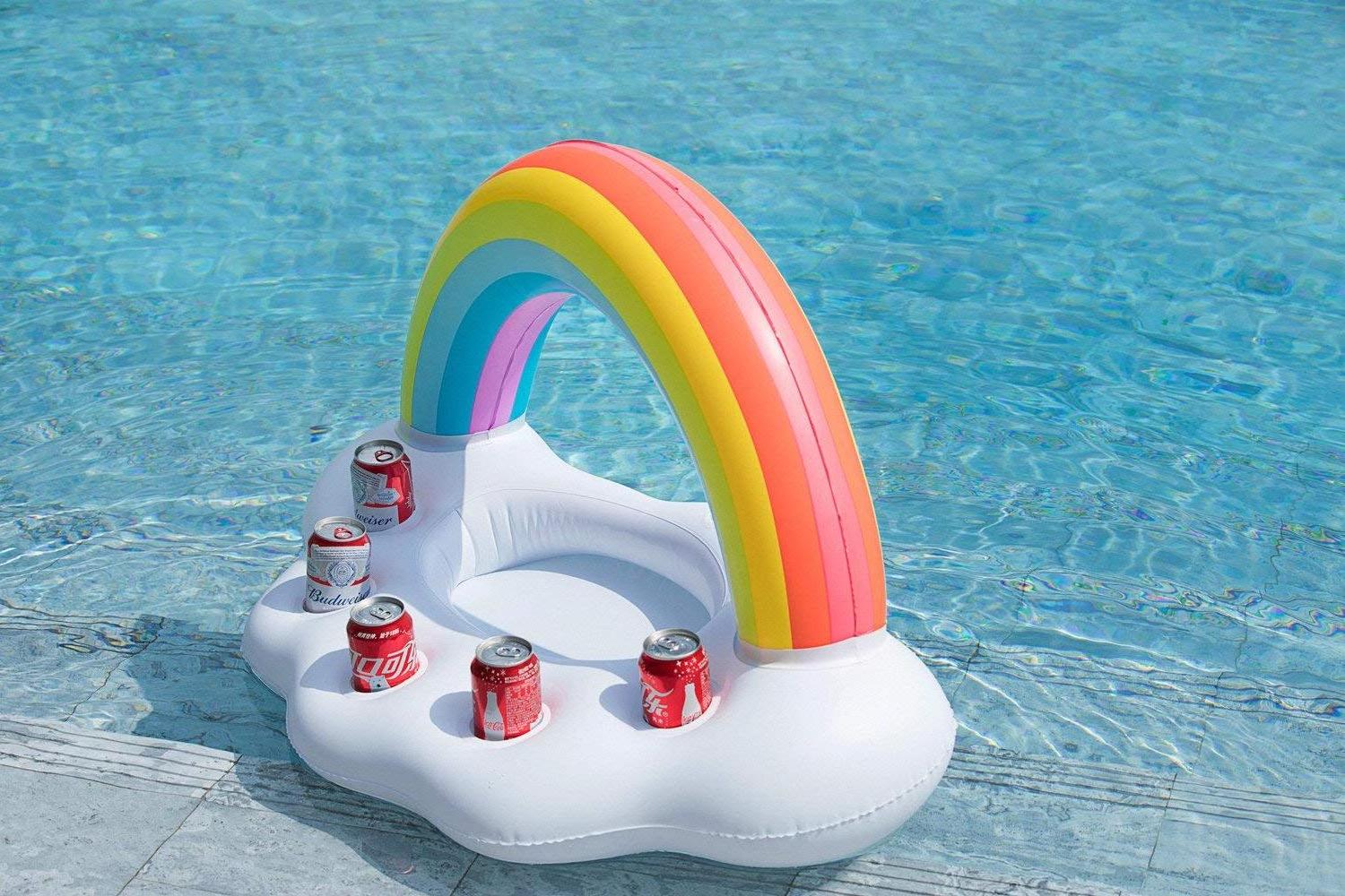 Wholesale Custom Pvc Swimming Pool Party Pool Float Multifunction Inflatable Drink Cup Holder