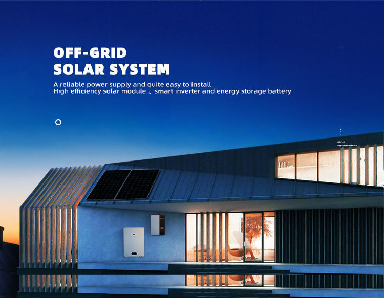 Complete Home Solar System 10KW Off Grid Solar Systems 5KW 8KW Solar Panel Systems With LiFePO4 Battery All In One Solution