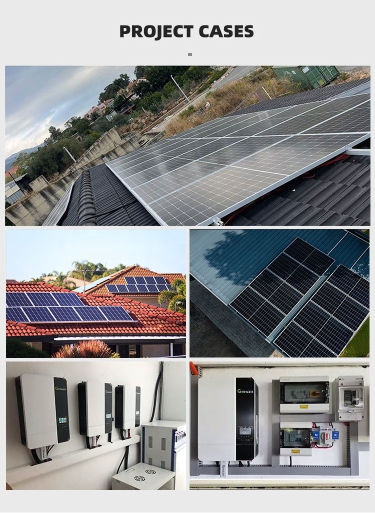 HT Complete Set Solar Energy Power Storage System 3KW 5KW 6KW 8KW 10KW Hybrid Solar Panel Electric Power Generation Kit