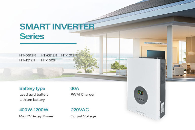 HT Renewable Energy Solar inverters 6KW8KW 10KW Off Grid Solar Power Inverter MPPT Smart WiFi 220V Pure Sine Wave Solar Inverter