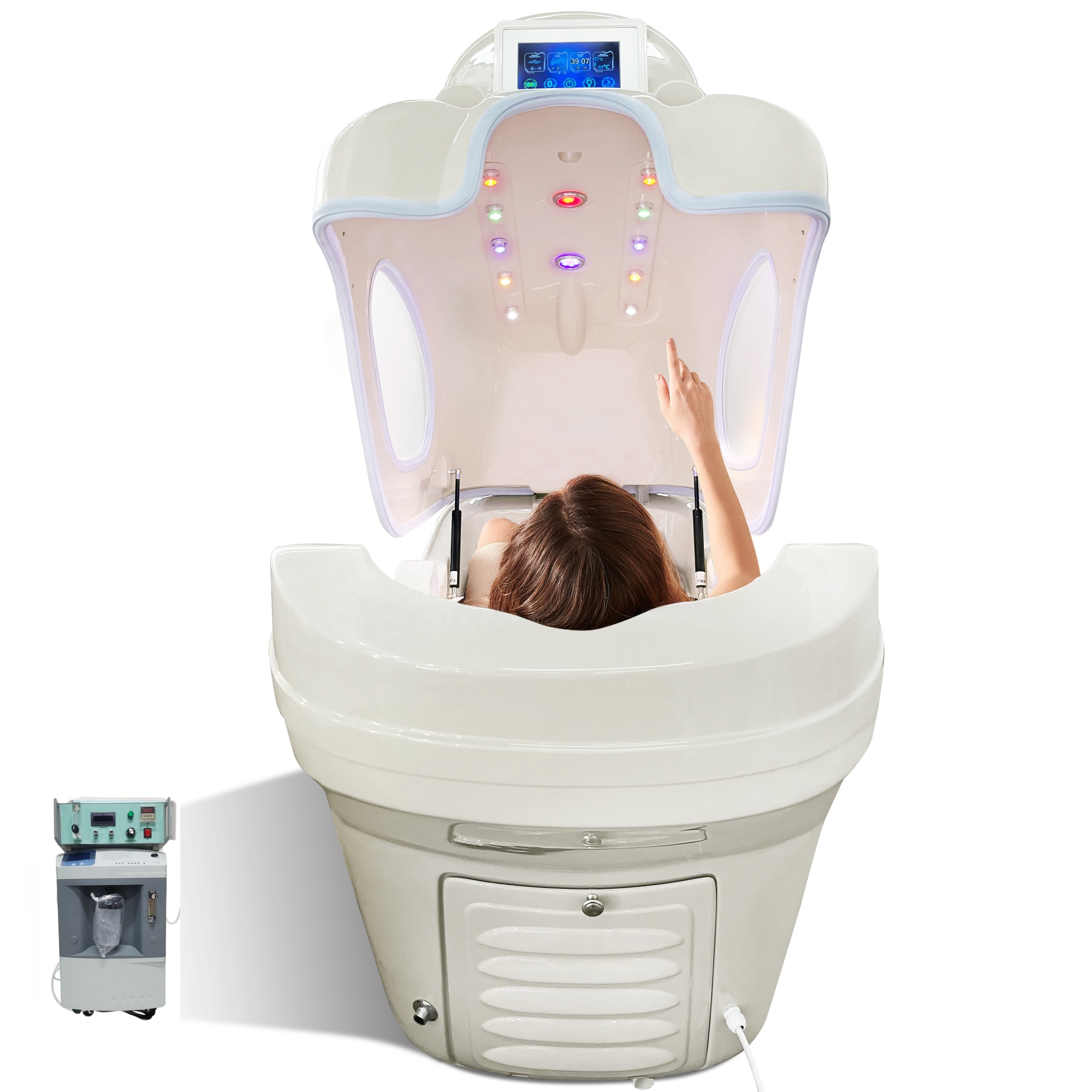 New Slimming Detox Spa Body Wet Steam Pemf Therapy Equipment Oxygen Machine Medical Grade Infrared Ozone Sauna Spa Capsule