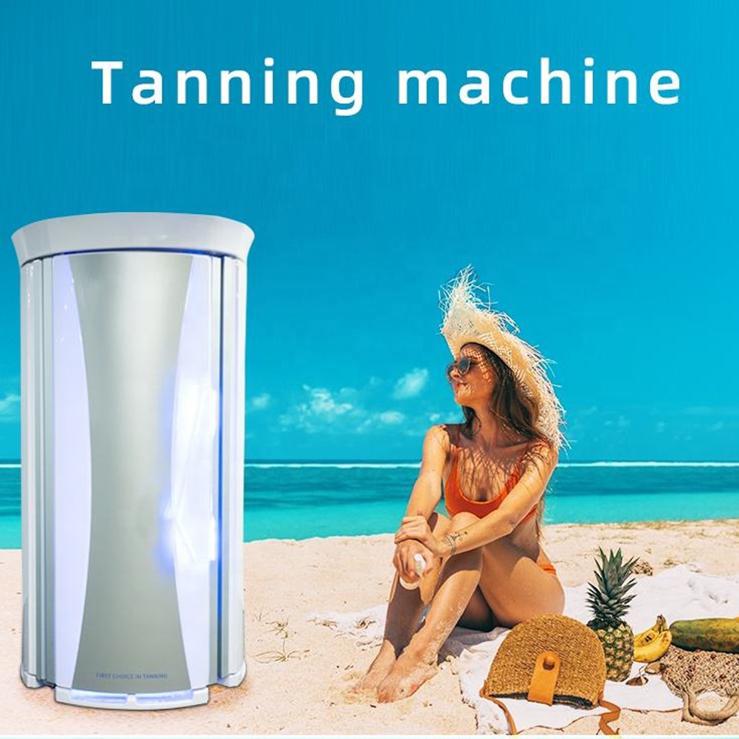 Popular Vertical Gym Standing Tanning Beds Indoor Tanning Machine Sunshine Solarium Tanning Machine