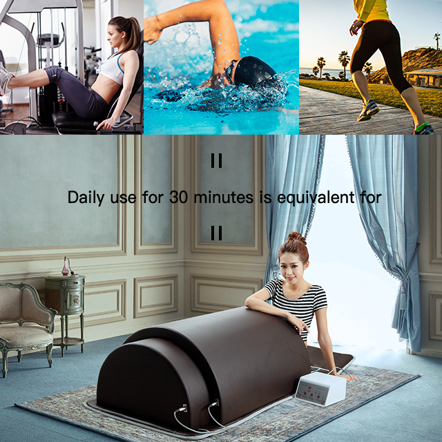 3 Zone Body Lay Down Far Infrared Heating Sauna Domes for Health Clinic Home SPA