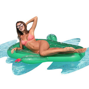 Custom PVC swimming pool cactus floats air mattress water floating bed for adults with inflatable pool floats