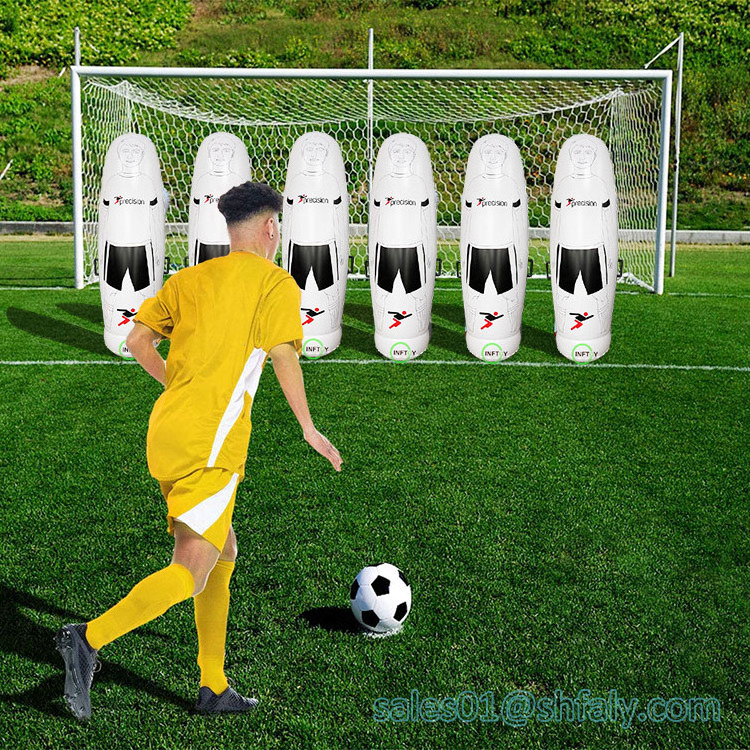 Factory stock 180CM Eco-friendly PVC football dummy inflatable football training dummy Human Wall Training Target Dummy