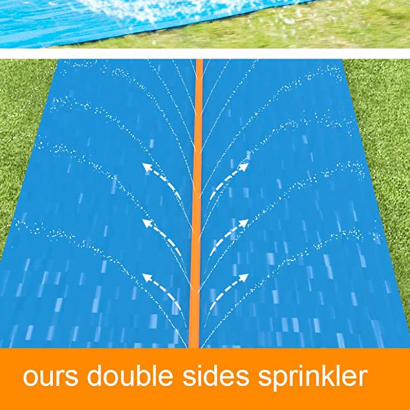 OEM/ODM Slip and Slide, Extra Long 30ft Lawn Water Slide with 2 Bodyboards, Double Race Slip n Slide for Kids