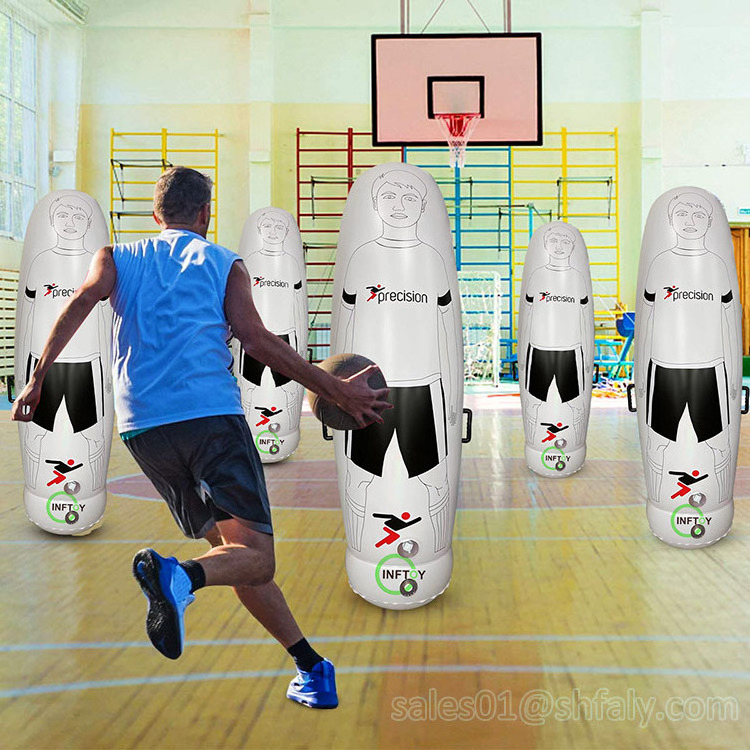 Factory stock 180CM Eco-friendly PVC football dummy inflatable football training dummy Human Wall Training Target Dummy