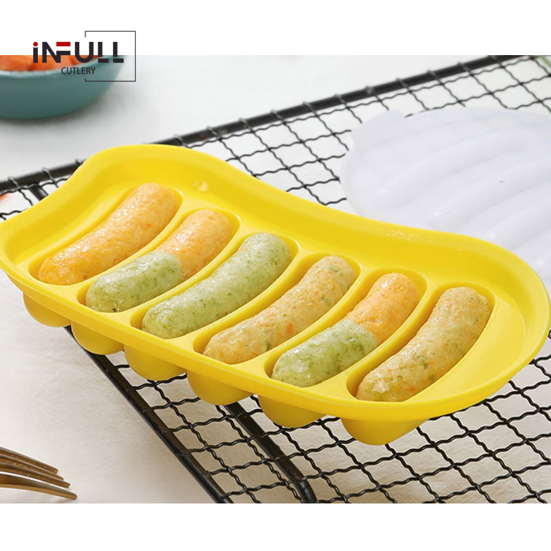 6 In 1 Sausage Machine DIY Mold Making Hot Dog Handmade Ham Silicone Mold Baby Food Machine Kitchen Cooking Gadgets