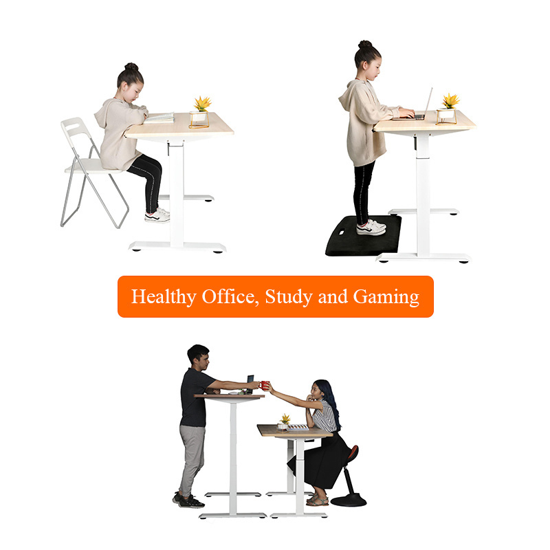 single motor office electric adjustable height children tables standing computer desk