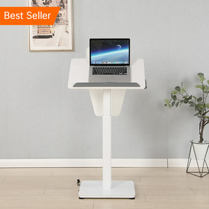 Electric Adjustable Height Standing Lectern Stand Height Lifting Speech tiltable Desk