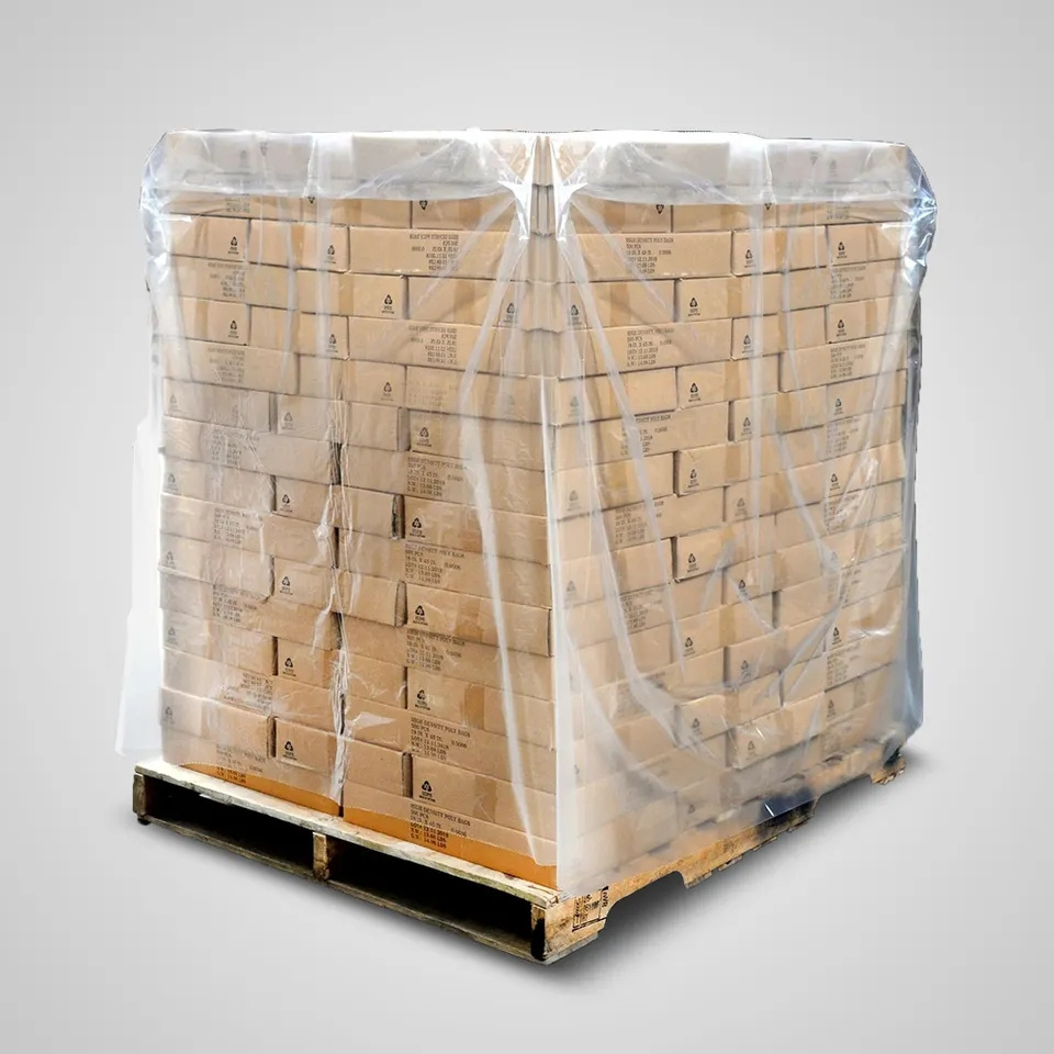 Pallet Cover PE Furniture Plastic Reusable Wrap Bag Dust Proof Protect Goods Factory Price