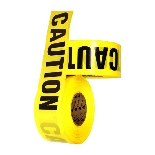 yellow traffic barrier barricade warning tape non-adhesive polythene caution /danger tape