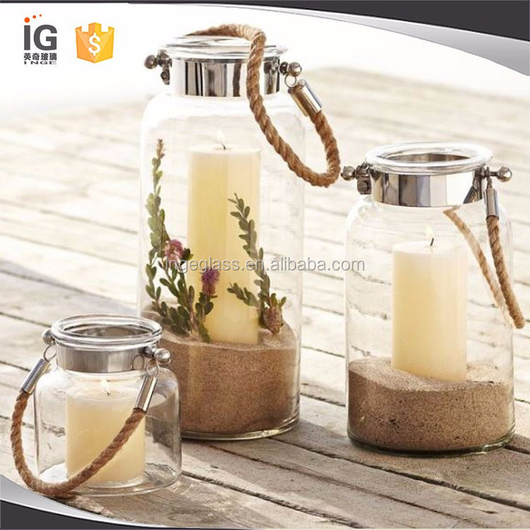 wholesale bulk glass candle holders/glass candle jars