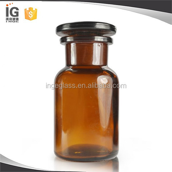 250ml Amber Apothecary Glass Bottle & Stopper