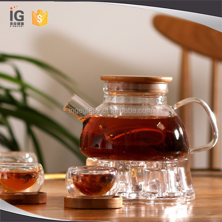 china wholesale clear glass tea pots/kids tea sets