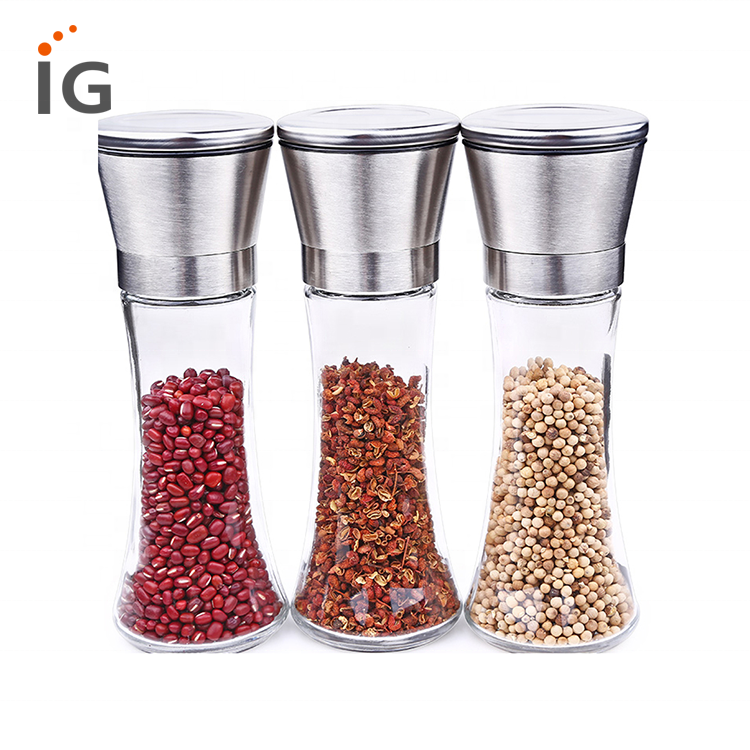 Wholesale Brushed Stainless Steel Pepper Mill And Salt Mill