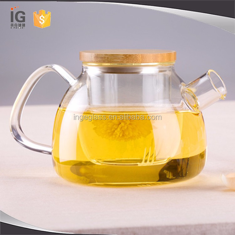 china wholesale clear glass tea pots/kids tea sets