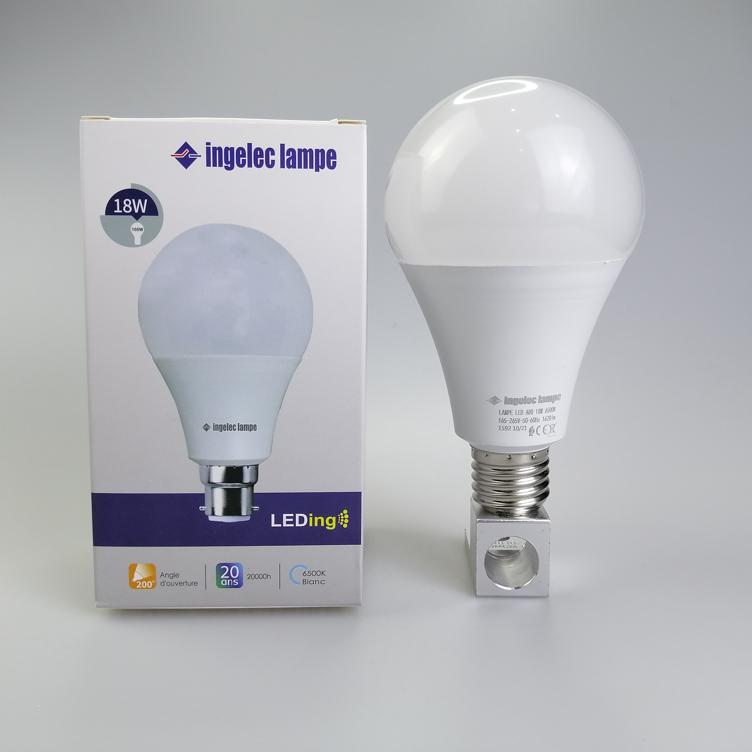 Ingelec Good quality rechargeable Screw mouth led emergency bulb light rechargeable lights charging bulb